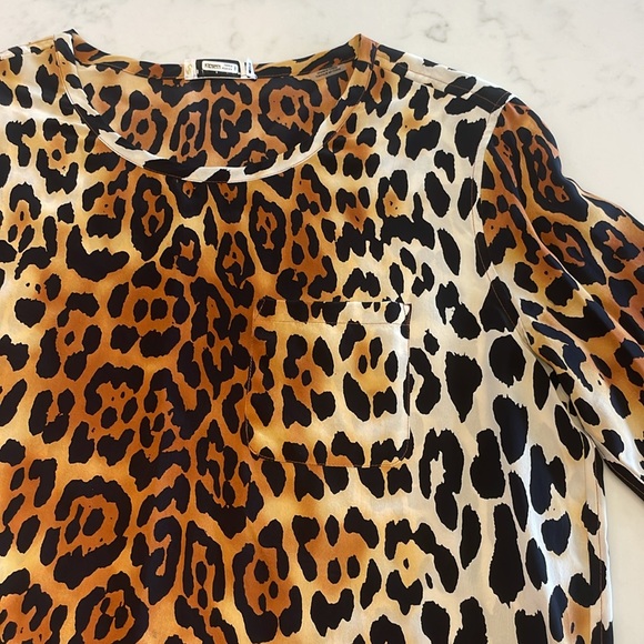 Equipment Leopard Print Silk Top - Picture 2 of 6